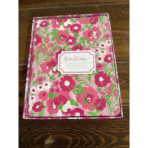 NEW Lilly Pulitzer IPad 2 IPad (3rd Gen) Fitted Case and Stand garden by the sea - Picture 1 of 3